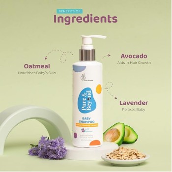 R for Rabbit Pure & Beyond Baby Shampoo for Kids, No Tears, Ph 5.5 Mild & Gentle With Natural Oatmeal and Avacado (200 ml) R for Rabbit Pure & Beyond Baby Shampoo for Kids, No Tears, Ph 5.5 Mild & Gentle With Natural Oatmeal and Avacado (200 ml)