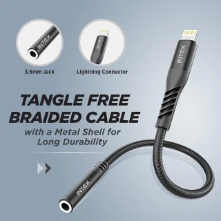 Aux Cable Mm To Lightning Jack Mossto White Pin Lightning Male To