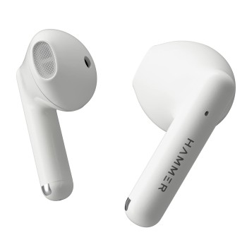 (Refurbished) Hammer KO Pro Bluetooth Earbuds with Upto 20H Playtime, ENC, Fast Charging Type-C, IPX4 Water Resistant, Bluetooth v5.3, Touch Controls and Voice Assistant (White)