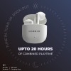 (Refurbished) Hammer KO Pro Bluetooth Earbuds with Upto 20H Playtime, ENC, Fast Charging Type-C, IPX4 Water Resistant, Bluetooth v5.3, Touch Controls and Voice Assistant (White) (Refurbished) Hammer KO Pro Bluetooth Earbuds with Upto 20H Playtime, ENC, Fast Charging Type-C, IPX4 Water Resistant, Bluetooth v5.3, Touch Controls and Voice Assistant (White)