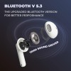 (Refurbished) Hammer KO Pro Bluetooth Earbuds with Upto 20H Playtime, ENC, Fast Charging Type-C, IPX4 Water Resistant, Bluetooth v5.3, Touch Controls and Voice Assistant (White) (Refurbished) Hammer KO Pro Bluetooth Earbuds with Upto 20H Playtime, ENC, Fast Charging Type-C, IPX4 Water Resistant, Bluetooth v5.3, Touch Controls and Voice Assistant (White)
