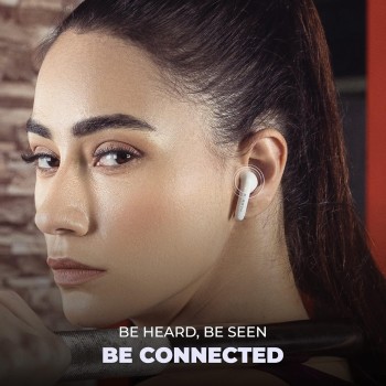 (Refurbished) Hammer KO Pro Bluetooth Earbuds with Upto 20H Playtime, ENC, Fast Charging Type-C, IPX4 Water Resistant, Bluetooth v5.3, Touch Controls and Voice Assistant (White) (Refurbished) Hammer KO Pro Bluetooth Earbuds with Upto 20H Playtime, ENC, Fast Charging Type-C, IPX4 Water Resistant, Bluetooth v5.3, Touch Controls and Voice Assistant (White)