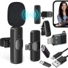4 in 1 K8 Wireless Microphone, Digital Mini Portable Recording Clip Mic with Receiver for All Type-C, Micro USB, Lightning i OS Mobile Phones Camera Laptop for Vlogging YouTube Online Class, Zoom Call 4 in 1 K8 Wireless Microphone, Digital Mini Portable Recording Clip Mic with Receiver for All Type-C, Micro USB, Lightning i OS Mobile Phones Camera Laptop for Vlogging YouTube Online Class, Zoom Call