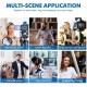 4 in 1 K8 Wireless Microphone, Digital Mini Portable Recording Clip Mic with Receiver for All Type-C, Micro USB, Lightning i OS Mobile Phones Camera Laptop for Vlogging YouTube Online Class, Zoom Call