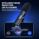 3 in 1 K8 Wireless Microphone, Digital Mini Portable Recording Clip Mic with Receiver for All Android Lightning Mobile Phones Camera Laptop for Vlogging YouTube Online Class, Zoom Call