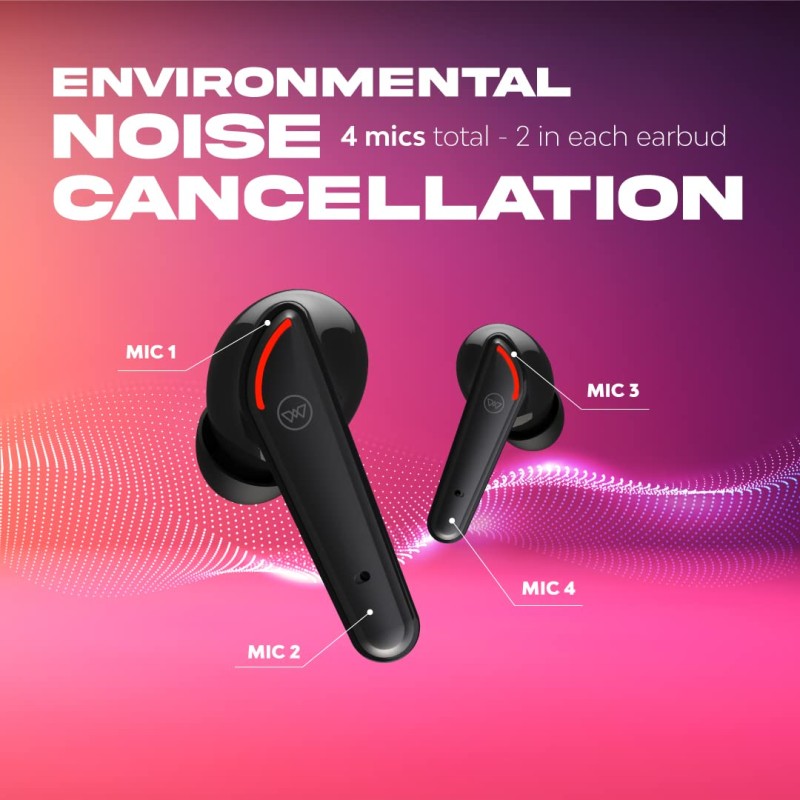 (Refurbished) Wings Phantom 250 Wireless in Ear Earbuds, with 30 Hours Playtime, Bullet Charge, 40ms Low Latency, Bluetooth 5.2, 13mm Drivers, AAC Codec Support, Acoustic Echo Cancellation TWS Earphones (Black) (Refurbished) Wings Phantom 250 Wireless in Ear Earbuds, with 30 Hours Playtime, Bullet Charge, 40ms Low Latency, Bluetooth 5.2, 13mm Drivers, AAC Codec Support, Acoustic Echo Cancellation TWS Earphones (Black)