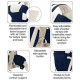 BabyGo Kids 4-in-1 Adjustable Baby Carrier Cum Kangaroo Bag | Multiple Carry Positions: Front, Back, Hip - Comfortable & Adjustable with Safety Belt and Buckle Straps 