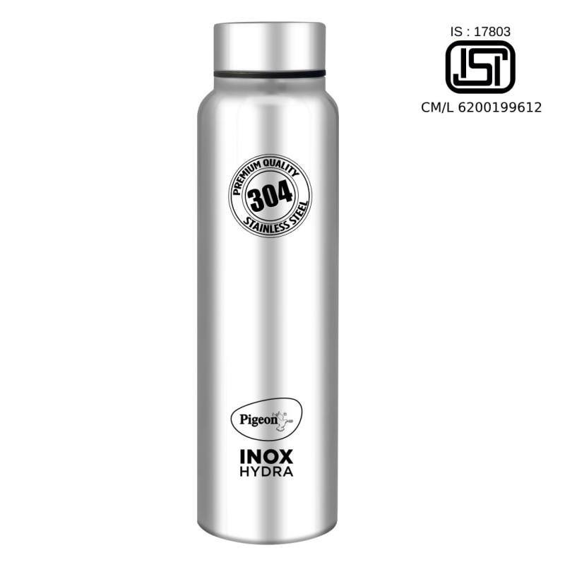 Pigeon by Stovekraft Inox Hydra Plus Stainless Steel Drinking Water Bottle 900 ml - Silver