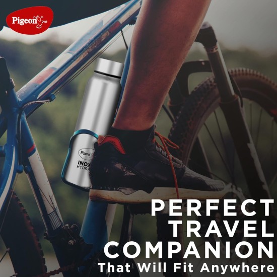 Pigeon by Stovekraft Inox Hydra Plus Stainless Steel Drinking Water Bottle 900 ml - Silver