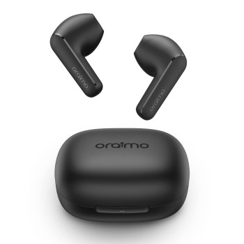 (Refurbished) Oraimo Roll Truly Wireless Earbuds Half in Ear Bluetooth Earbuds with ENC,Deep Bass, 16Hrs Playtime, 13Mm Dynamic Driver, Immersive Audio, Touch Control, Voice Assistance & Fast Charging