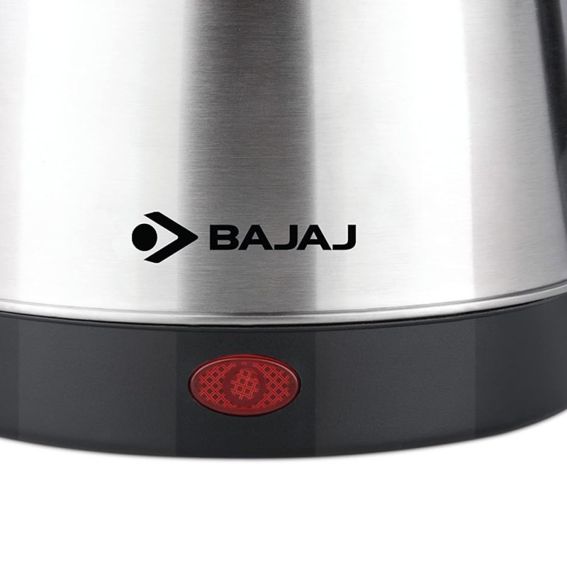 Bajaj KTX 1.5 Litre DLX Electric Kettle |1500W Kettle with Stainless Steel Body | Cordless Operation | Auto Shut-off Mechanism | 2-Yr Warranty | Black