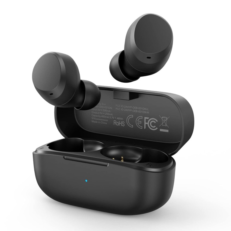 (Refurbished) Oraimo Rock in Ear Bluetooth True Wireless Earbuds with Mic, 24H Battery Life and Quick Charge, True Bass,Noise Cancellation for Clear Calls,Touch Control, IPX5 Water Resistant (Refurbished) Oraimo Rock in Ear Bluetooth True Wireless Earbuds with Mic, 24H Battery Life and Quick Charge, True Bass,Noise Cancellation for Clear Calls,Touch Control, IPX5 Water Resistant