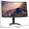 Lenovo Gaming G-Series Curved 27in(68.58cm) 1920x1080 FHD VA Monitor |165Hz|1ms, AMD FreeSyncPremium|90%DCI-P3, 2x3W Speakers, HDMI|DP, Height Adjust TiltStand,TUV EyesafeCertified,Raven Black-G27c-30 Lenovo Gaming G-Series Curved 27in(68.58cm) 1920x1080 FHD VA Monitor |165Hz|1ms, AMD FreeSyncPremium|90%DCI-P3, 2x3W Speakers, HDMI|DP, Height Adjust TiltStand,TUV EyesafeCertified,Raven Black-G27c-30