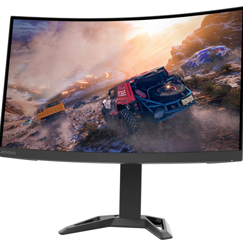 Lenovo Gaming G-Series Curved 27in(68.58cm) 1920x1080 FHD VA Monitor |165Hz|1ms, AMD FreeSyncPremium|90%DCI-P3, 2x3W Speakers, HDMI|DP, Height Adjust TiltStand,TUV EyesafeCertified,Raven Black-G27c-30 Lenovo Gaming G-Series Curved 27in(68.58cm) 1920x1080 FHD VA Monitor |165Hz|1ms, AMD FreeSyncPremium|90%DCI-P3, 2x3W Speakers, HDMI|DP, Height Adjust TiltStand,TUV EyesafeCertified,Raven Black-G27c-30