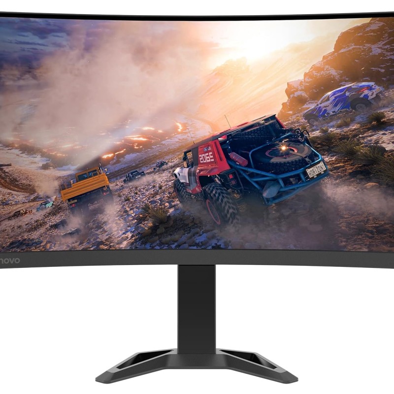 Lenovo Gaming G-Series Curved 27in(68.58cm) 1920x1080 FHD VA Monitor |165Hz|1ms, AMD FreeSyncPremium|90%DCI-P3, 2x3W Speakers, HDMI|DP, Height Adjust TiltStand,TUV EyesafeCertified,Raven Black-G27c-30 Lenovo Gaming G-Series Curved 27in(68.58cm) 1920x1080 FHD VA Monitor |165Hz|1ms, AMD FreeSyncPremium|90%DCI-P3, 2x3W Speakers, HDMI|DP, Height Adjust TiltStand,TUV EyesafeCertified,Raven Black-G27c-30