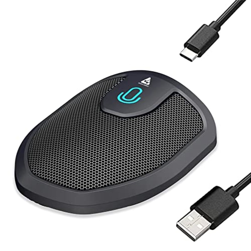 Audio Array AM-C28 USB Plug & Play Conference Microphone | Omni Directional Pickup Upto 3M | Mic Mute Button | No Drivers Condenser USB Type-C | Ideal for Meetings & Video Calling (Not a Speaker)