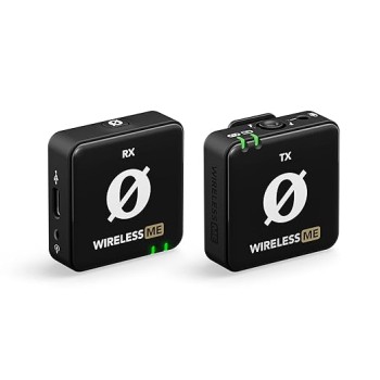 Rode Wireless Me Ultra-Compact Wireless Microphone System with Built-in Microphones, Gain Assist Technology and 100 M Range for Filmmaking, Interviews and Content Creation
