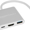 Compact Extension Adapter 3 in 1 Type C USB Hub, HD 4K HDMI with PD Charging, USB 3.0, Compact Extension Adapter, Aluminium Case (Grey) Compact Extension Adapter 3 in 1 Type C USB Hub, HD 4K HDMI with PD Charging, USB 3.0, Compact Extension Adapter, Aluminium Case (Grey)