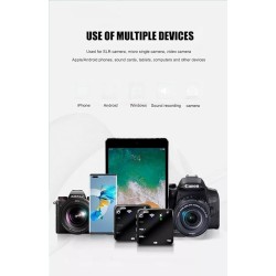 Wireless Lavalier Microphone 50M Range for Video Recording DSLR Camera Wireless Lavalier Microphone 50M Range for Video Recording DSLR Camera