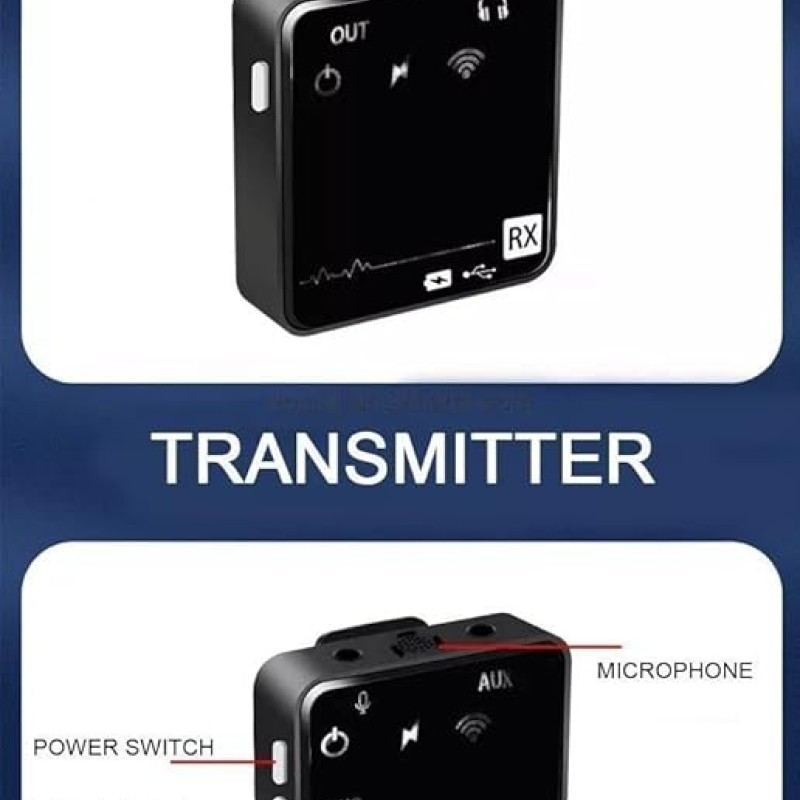 Wireless Lavalier Microphone 50M Range for Video Recording DSLR Camera Wireless Lavalier Microphone 50M Range for Video Recording DSLR Camera