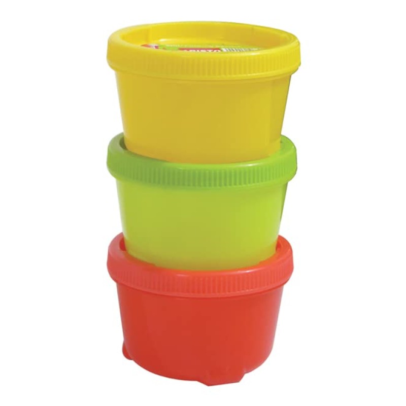 Aristo Swift Plastic Storage Container 300ml - Set Of 3 -Color May Vary