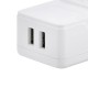 USB Adaptor with 1 Universal AC Socket and 2 USB Ports (White)