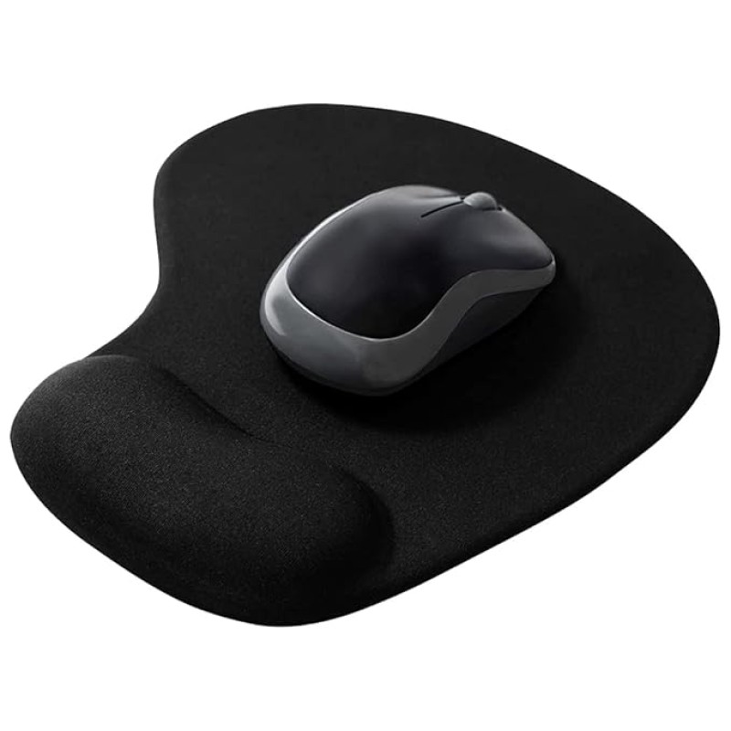 Sounce Mouse Pad, Ergonomic Mouse Pad with Comfortable Gel Wrist Rest Support and Lycra Cloth, Non-Slip PU Base for Easy Typing Pain Relief, Durable and Washable, Classic (Black) Sounce Mouse Pad, Ergonomic Mouse Pad with Comfortable Gel Wrist Rest Support and Lycra Cloth, Non-Slip PU Base for Easy Typing Pain Relief, Durable and Washable, Classic (Black)