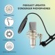 CEZO U87 Condenser Microphone Kit with V8 Sound Card Adjustable Scissor Arm Stand Shock Mount Computer Mic for Gaming, Streaming, YouTube, Voice Over, Studio, Home Recording ()