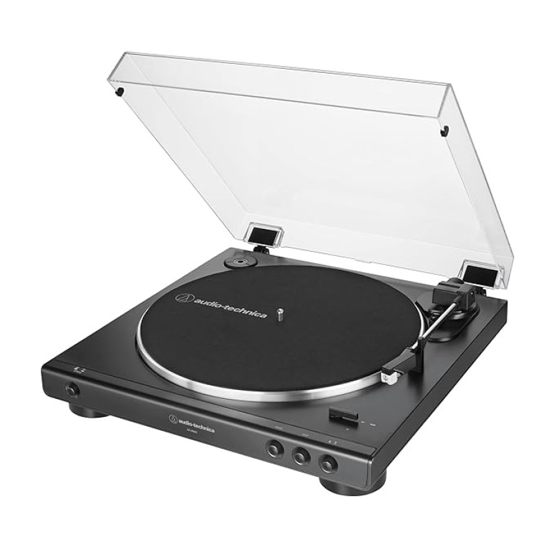 Audio-Technica AT-LP60X Fully Automatic Belt-Drive Turntable | 2-Speed Vinyl Record Player with Built-in Preamp | Music Player with Replaceable Stylus for Home Music System