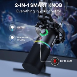 MAONO PD200X USB/XLR Dynamic Mic for Singing, PC, YouTube Recording. Professional Microphone with Programmable Software and 0-Latency