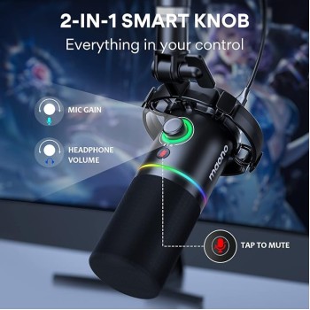 (Refurbished) MAONO PD200X USB/XLR Dynamic Mic for Singing, PC, YouTube Recording. Professional Microphone with Programmable Software and 0-Latency (Refurbished) MAONO PD200X USB/XLR Dynamic Mic for Singing, PC, YouTube Recording. Professional Microphone with Programmable Software and 0-Latency
