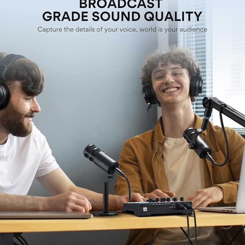 Maono PD100 Professional XLR Dynamic Microphone for Singing, YouTube Recording, Podcast, with Voice Isolation Technology, Metal Mic, Work for Audio Interface, Mixer Maono PD100 Professional XLR Dynamic Microphone for Singing, YouTube Recording, Podcast, with Voice Isolation Technology, Metal Mic, Work for Audio Interface, Mixer