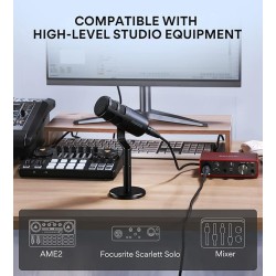 Maono PD100 Professional XLR Dynamic Microphone for Singing, YouTube Recording, Podcast, with Voice Isolation Technology, Metal Mic, Work for Audio Interface, Mixer