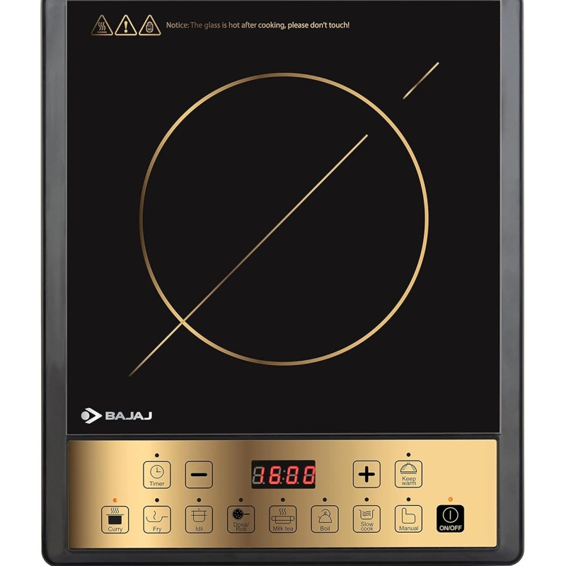 Bajaj ICX 190TS 1900W Induction Cooktop, Black Bajaj ICX 190TS 1900W Induction Cooktop, Black
