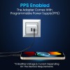 Portronics Adapto 70 33W Fast Charger Adapter with Dual Output (USB + Type C) Supports PPS Charging Via Type C Port, 27W Dash, Warp 27W, Dart, Super Dart 27W(White) Portronics Adapto 70 33W Fast Charger Adapter with Dual Output (USB + Type C) Supports PPS Charging Via Type C Port, 27W Dash, Warp 27W, Dart, Super Dart 27W(White)