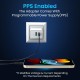 Portronics Adapto 70 33W Fast Charger Adapter with Dual Output (USB + Type C) Supports PPS Charging Via Type C Port, 27W Dash, Warp 27W, Dart, Super Dart 27W(White)