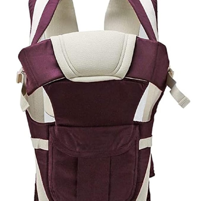 BabyGo Kids 4-in-1 Adjustable Baby Carrier Cum Kangaroo Bag | Multiple Carry Positions: Front, Back, Hip - Comfortable & Adjustable with Safety Belt and Buckle Straps (Purple) BabyGo Kids 4-in-1 Adjustable Baby Carrier Cum Kangaroo Bag | Multiple Carry Positions: Front, Back, Hip - Comfortable & Adjustable with Safety Belt and Buckle Straps (Purple)