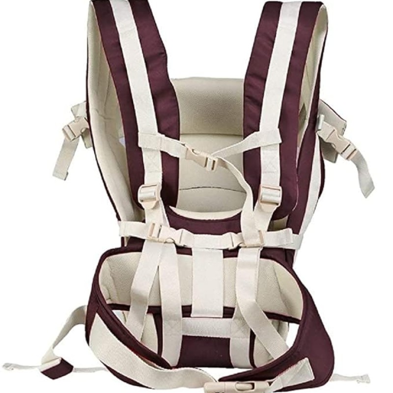 BabyGo Kids 4-in-1 Adjustable Baby Carrier Cum Kangaroo Bag | Multiple Carry Positions: Front, Back, Hip - Comfortable & Adjustable with Safety Belt and Buckle Straps (Purple) BabyGo Kids 4-in-1 Adjustable Baby Carrier Cum Kangaroo Bag | Multiple Carry Positions: Front, Back, Hip - Comfortable & Adjustable with Safety Belt and Buckle Straps (Purple)