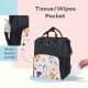 R for Rabbit Caramello Dino Diaper Bag for Mothers Travel Multipurpose Stylish Backpack with 11 Pockets, Water Resistant Large Storage Capacity, 3 Insulated Front Pockets Maternity Bags (Beige)