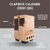 Clapbox Cajembe Cajon (3 instruments in 1) - Rubber wood (H:50 W:30 L:30) 3 Internal Snares, Natural Clapbox Cajembe Cajon (3 instruments in 1) - Rubber wood (H:50 W:30 L:30) 3 Internal Snares, Natural