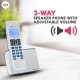 Beetel X75 2.4Ghzexpandable Cordless Landline Phone,Dual Mode DTMF/FSK,1 Line 7 Segment LCD Display & Blue LED Backlit,Illuminated Keypad,2 Way Speaker Phone,6 Step Ringer Volume Control (Silver)(X75)