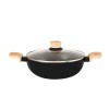 Bergner Bellini Plus Aura 5-Layer Non-Stick 22 cm Kadai with Glass Lid, 2.9 Litres Kadhai with Soft Touch Wooden Finish Handle, 3.2mm Thickness, Induction Bottom and Gas Stove Ready, 1-Year Warranty Bergner Bellini Plus Aura 5-Layer Non-Stick 22 cm Kadai with Glass Lid, 2.9 Litres Kadhai with Soft Touch Wooden Finish Handle, 3.2mm Thickness, Induction Bottom and Gas Stove Ready, 1-Year Warranty