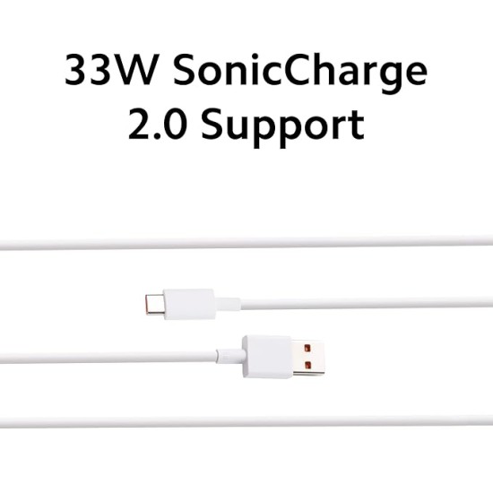 Mi Xiaomi 33W Fast Charging Cable USB C Quick Charge 4.0 Soniccharge Cord Compatible withMi, Redmi, iPhone 15 Pro Samsung Galaxy Android Phone Laptop PD Charger Cable (White)