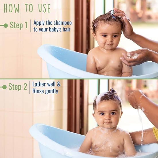 Parachute Advansed Baby Shampoo for Kids |Clear| Doctor Certified | Tear Free | Tender Coconut Water & Virgin Coconut Oil | Soft & Shiny Hair | 200ml