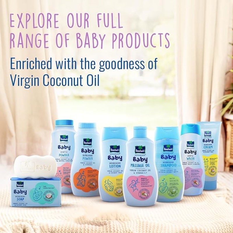 Parachute Advansed Baby Shampoo for Kids |Clear| Doctor Certified | Tear Free | Tender Coconut Water & Virgin Coconut Oil | Soft & Shiny Hair | 200ml Parachute Advansed Baby Shampoo for Kids |Clear| Doctor Certified | Tear Free | Tender Coconut Water & Virgin Coconut Oil | Soft & Shiny Hair | 200ml