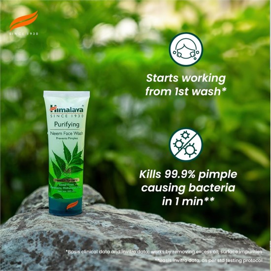 Himalaya Purifying Neem Face Wash | 200ml | Pack of 3