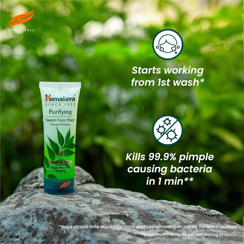 Himalaya Purifying Neem Face Wash | 200ml | Pack of 3