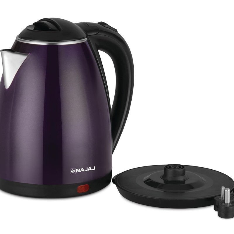 Bajaj KTP 1.8 Litre Electric Kettle, Purple and Black
