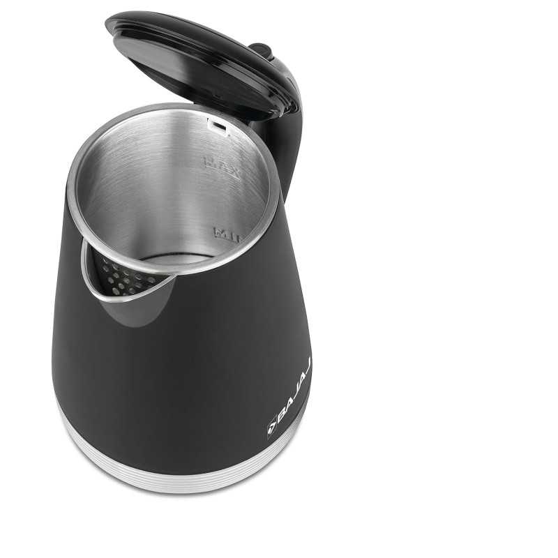 Bajaj KTP 1.7 Ltr Electric Kettle For Hot Water|1600W Double Walled Hot Water Kettle|360� Swivel Base With Cord Storage|On-Off Switch With Indicator|Dry Boil Protection|2 Year Warranty By Bajaj|Silver