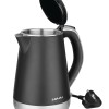 Bajaj KTP 1.7 Ltr Electric Kettle For Hot Water|1600W Double Walled Hot Water Kettle|360� Swivel Base With Cord Storage|On-Off Switch With Indicator|Dry Boil Protection|2 Year Warranty By Bajaj|Silver
